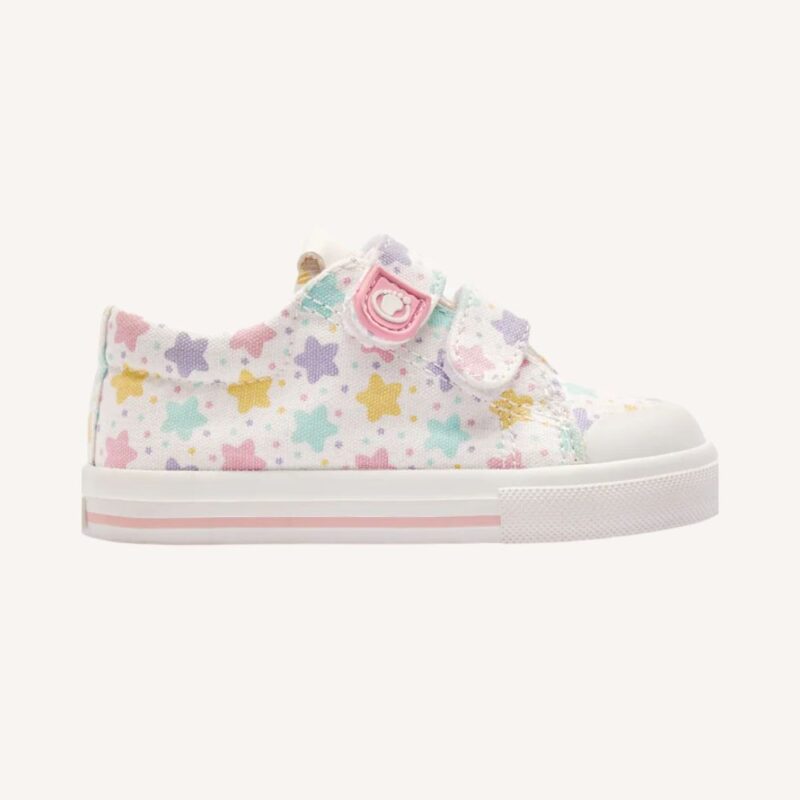 Sneakers bimba con stelle multicolor - immagine 2