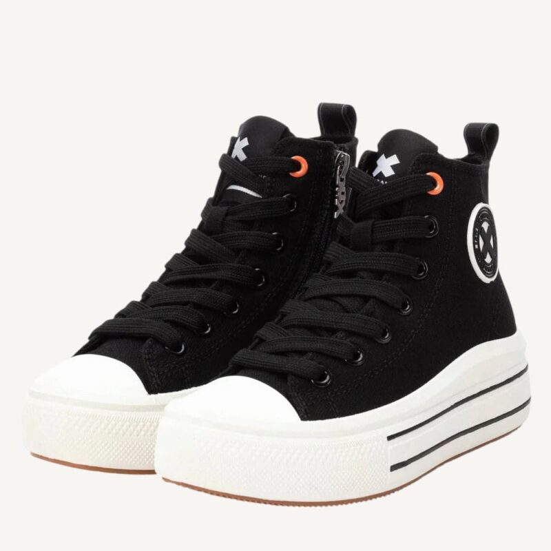 Sneakers in tela nera