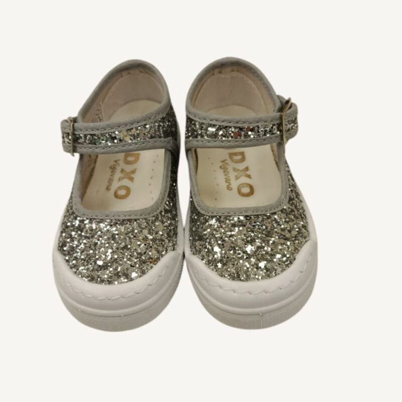 Ballerina glitter argento