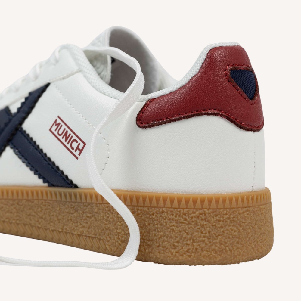 Sneakers bianca in pelle - immagine 4