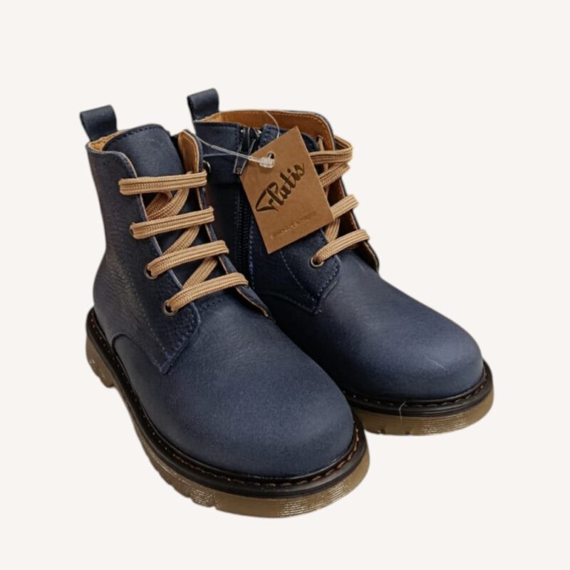 Anfibio Platis in pelle blu