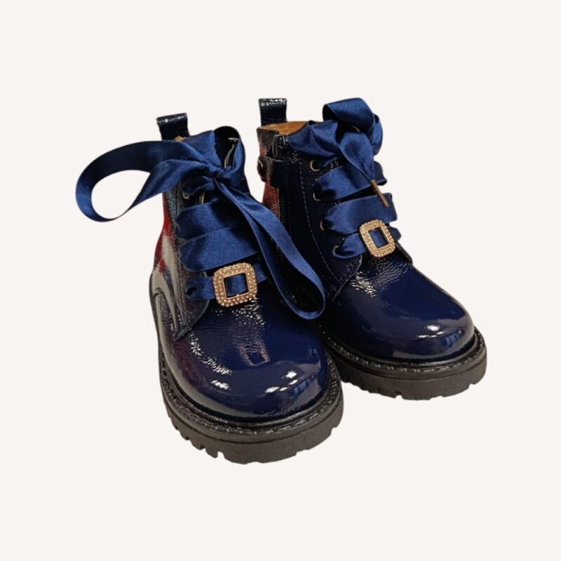 Stivaletto blu bimba Platis