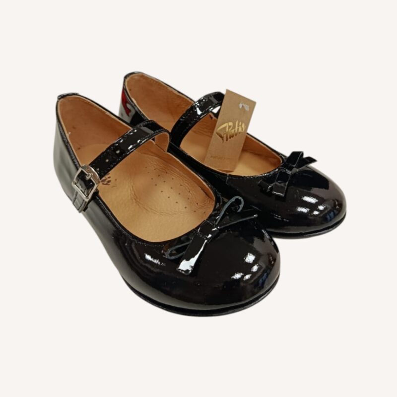 Ballerina nera in vernice Platis