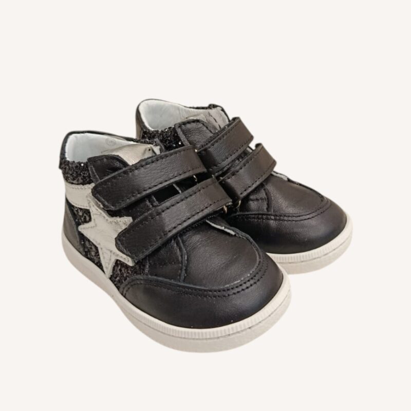 Scarpa primi passi nera  Platis
