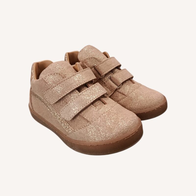 Scarpa primi passi artigianale beige/oro Rossano