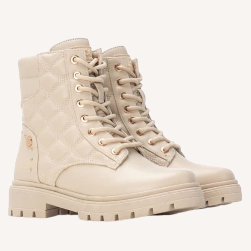 Anfibio beige effetto trapuntato