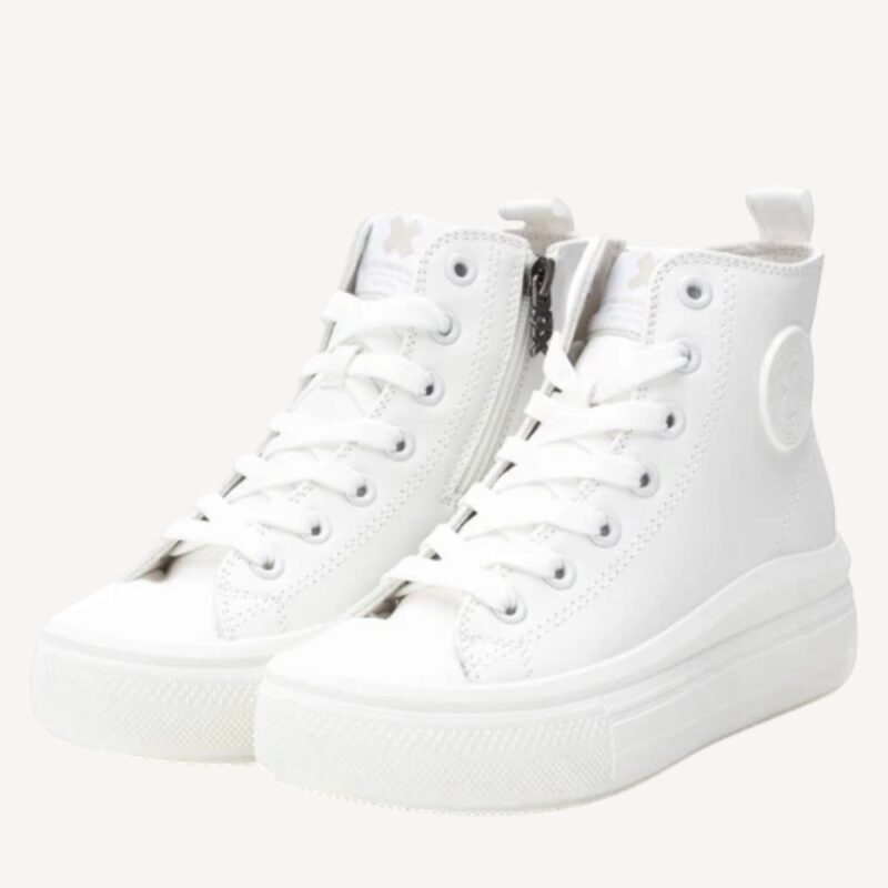 Sneakers alta bianca