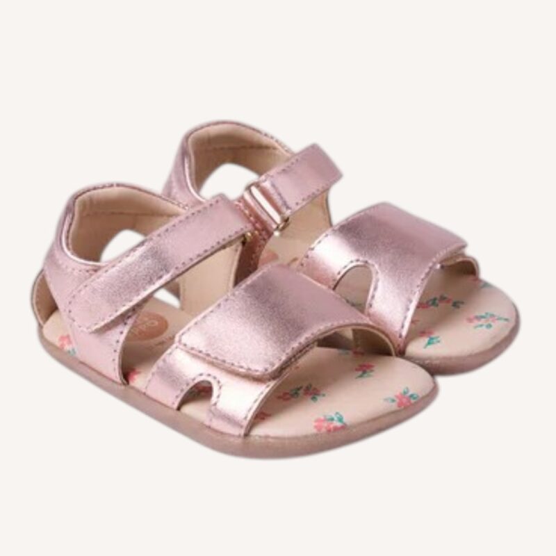 Sandalo barefoot rose gold